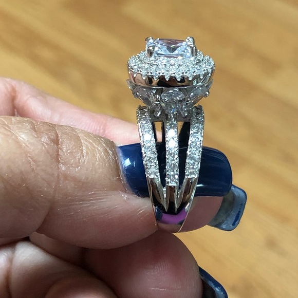 925 Silver & Diamond Simulated - Picture 5 of 8